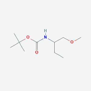 molecular formula C10H21NO3 B1375216 tert-butyl N-(1-methoxybutan-2-yl)carbamate CAS No. 1468788-42-2