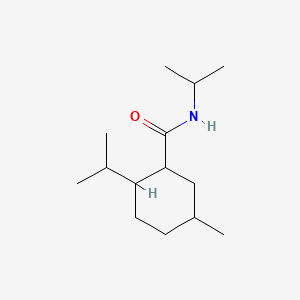 molecular formula C14H27NO B13752164 N,2-Bis(isopropyl)-5-methylcyclohexanecarboxamide CAS No. 57233-04-2