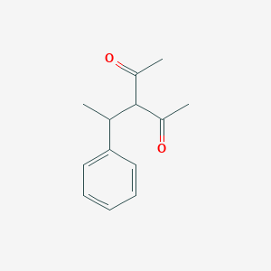 molecular formula C13H16O2 B13752169 3-(1-Phenylethyl)pentane-2,4-dione CAS No. 5186-08-3