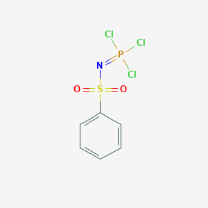 molecular formula C6H5Cl3NO2PS B13752172 Phenylsulfonyl-phosphoramidic trichloride 