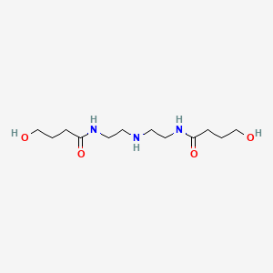 molecular formula C12H25N3O4 B13752177 N,N'-(Iminodiethylene)bis(4-hydroxybutyramide) CAS No. 23147-44-6