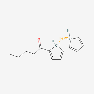 molecular formula C15H18FeO B13752221 Valerylferrocene CAS No. 1272-29-3