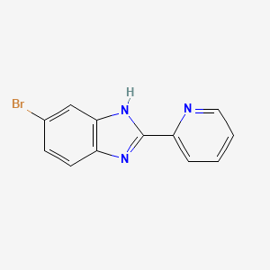 5-bromo-2-(pyridin-2-yl)-1H-1,3-benzodiazole