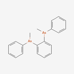 molecular formula C20H20As2 B13752262 (1R,2R)-(+)-Bis(methylphenylarsino)benzene 