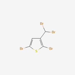 molecular formula C5H2Br4S B13752289 2,5-Dibromo-3-(dibromomethyl)thiophene CAS No. 57846-06-7