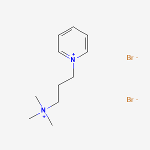 molecular formula C11H20Br2N2 B13752307 1-(3-(Trimethylammonio)propyl)pyridinium dibromide CAS No. 6054-36-0