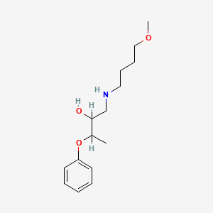 molecular formula C15H25NO3 B13752311 2-Butanol, 1-(4-methoxybutyl)amino-3-phenoxy- CAS No. 7614-42-8