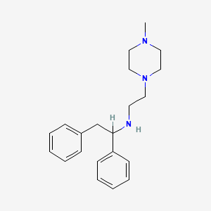 molecular formula C21H29N3 B13752318 1-(2-(1,2-Diphenylethylamino)ethyl)-4-methylpiperazine CAS No. 23892-50-4