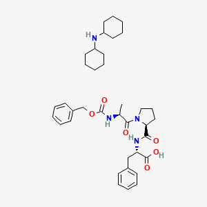 molecular formula C37H52N4O6 B13752333 N-Cbz-ala-pro-phe dicyclohexylammonium 