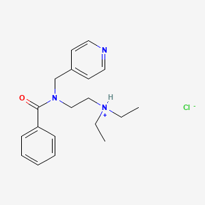 molecular formula C19H26ClN3O B13752336 N-(2-Diethylaminoethyl)-N-(4-pyridylmethyl)benzamide hydrochloride CAS No. 100243-34-3