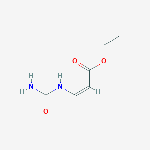 molecular formula C7H12N2O3 B13752362 ethyl (Z)-3-(carbamoylamino)but-2-enoate CAS No. 5435-44-9