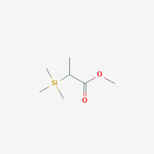 molecular formula C7H16O2Si B13752378 Methyl 2-(trimethylsilyl)propionate CAS No. 55453-09-3