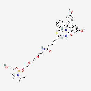molecular formula C45H65N4O9PS B13752383 Dmt-biotin-teg-phosphoramidite 