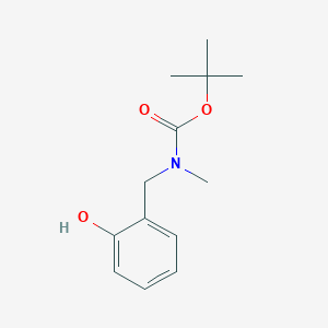 molecular formula C13H19NO3 B1375239 tert-butyl N-[(2-hydroxyphenyl)methyl]-N-methylcarbamate CAS No. 1487444-34-7