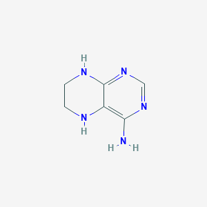 molecular formula C6H9N5 B13752402 5,6,7,8-Tetrahydropteridin-4-amine CAS No. 49539-14-2