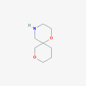 B1375242 1,8-Dioxa-4-azaspiro[5.5]undecane CAS No. 1226975-76-3