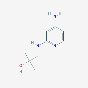 1-[(4-Aminopyridin-2-yl)amino]-2-methylpropan-2-ol