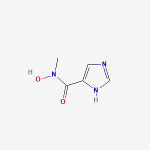 molecular formula C5H7N3O2 B13752514 N-hydroxy-N-methyl-1H-imidazole-5-carboxamide CAS No. 56918-99-1