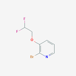 molecular formula C7H6BrF2NO B1375253 2-Bromo-3-(2,2-difluoroethoxy)pyridine CAS No. 1484400-67-0