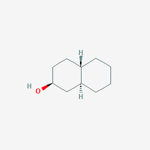molecular formula C10H18O B13752531 2-Naphthalenol, decahydro-, [2S-(2alpha,4aalpha,8abeta)] 