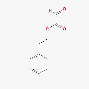 molecular formula C10H10O3 B13752543 2-Phenylethyl oxoacetate CAS No. 57130-87-7