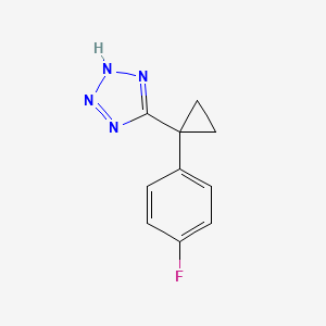 molecular formula C10H9FN4 B13752571 5-(1-(4-fluorophenyl)cyclopropyl)-2H-tetrazole CAS No. 1150617-59-6