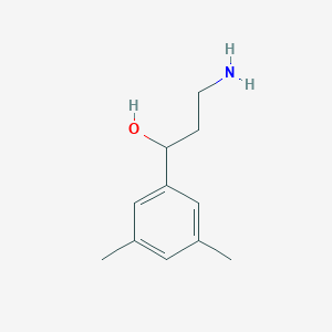 molecular formula C11H17NO B1375260 3-Amino-1-(3,5-dimethylphenyl)propan-1-ol CAS No. 1368927-83-6