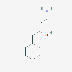 molecular formula C10H21NO B1375265 4-Amino-1-cyclohexylbutan-2-ol CAS No. 1447966-20-2