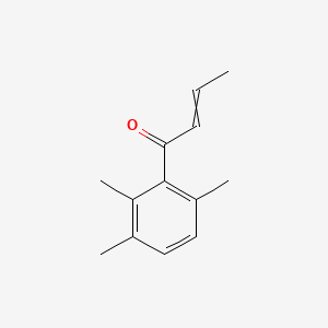 molecular formula C13H16O B13752650 1-(2,3,6-Trimethylphenyl)-2-buten-1-one CAS No. 56681-01-7