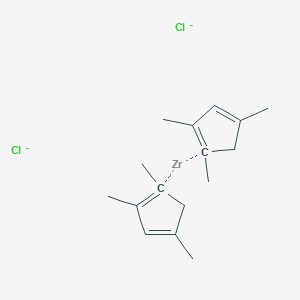 molecular formula C16H24Cl2Zr-2 B13752670 1,2,4-Trimethylcyclopenta-1,3-diene;zirconium;dichloride 