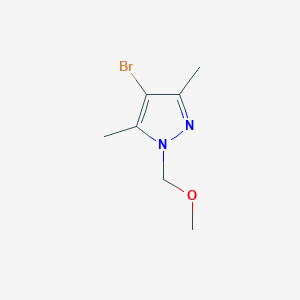 molecular formula C7H11BrN2O B1375273 4-bromo-1-(methoxymethyl)-3,5-dimethyl-1H-pyrazole CAS No. 1263210-45-2