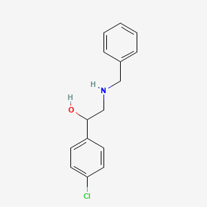 molecular formula C15H16ClNO B13752777 2-(Benzylamino)-1-(4-chlorophenyl)ethanol CAS No. 6314-62-1