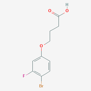 molecular formula C10H10BrFO3 B1375281 4-(4-Bromo-3-fluorophenoxy)butanoic acid CAS No. 1451085-00-9