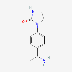 1-[4-(1-Aminoethyl)phenyl]imidazolidin-2-one
