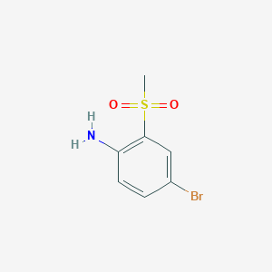 molecular formula C7H8BrNO2S B1375288 4-bromo-2-methanesulfonylaniline CAS No. 1396554-49-6