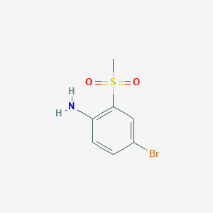 molecular formula C7H8BrNO2S B1375288 4-Bromo-2-(methylsulfonyl)aniline CAS No. 1396554-49-6