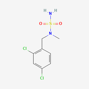 molecular formula C8H10Cl2N2O2S B13752918 Sulfamide, N-(2,4-dichlorobenzyl)-N-methyl- CAS No. 4960-47-8