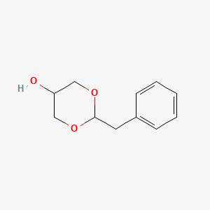 molecular formula C11H14O3 B13752967 2-Benzyl-1,3-dioxan-5-ol CAS No. 4740-79-8