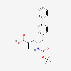 (E,4r)-2-methyl-4-[(2-methylpropan-2-yl)oxycarbonylamino]-5-(4-phenylphenyl)pent-2-enoic acid