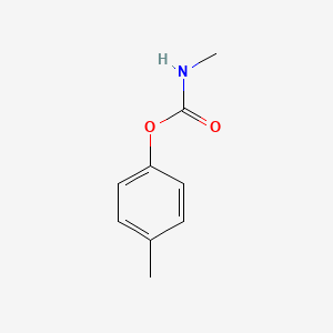 molecular formula C9H11NO2 B13753026 Carbamic acid, methyl-, 4-methylphenyl ester CAS No. 1129-48-2
