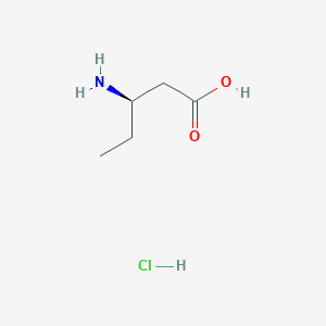molecular formula C5H12ClNO2 B1375305 (R)-3-aminopentanoic acid hydrochloride CAS No. 952650-02-1