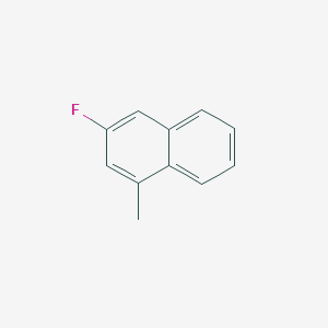 molecular formula C11H9F B13753094 3-Fluoro-1-methylnaphthalene CAS No. 59079-88-8