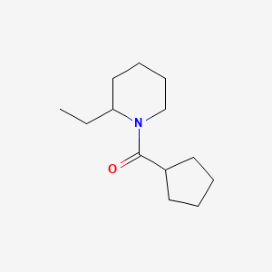 molecular formula C13H23NO B13753141 Cyclopentyl(2-ethylpiperidin-1-yl)methanone CAS No. 574718-40-4
