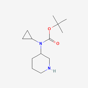 molecular formula C13H24N2O2 B1375318 N-Boc-N-(3-哌啶基)环丙胺 CAS No. 250275-24-2