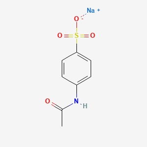 molecular formula C8H8NNaO4S B13753185 Sodium N-acetylsulfanilate CAS No. 6034-54-4