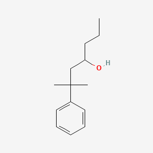 molecular formula C14H22O B13753202 2-Methyl-2-phenylheptan-4-ol CAS No. 4927-31-5