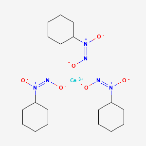 molecular formula C18H33CeN6O6 B13753214 cerium(3+);(E)-cyclohexyl-oxido-oxidoiminoazanium 