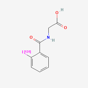 molecular formula C9H8INO3 B13753225 Iodohippuric acid i-131 CAS No. 1203-90-3