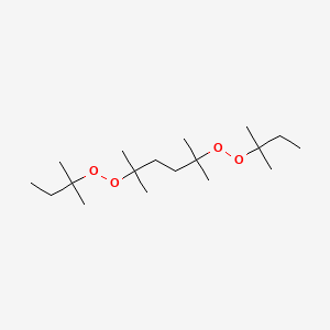 molecular formula C18H38O4 B13753233 2,5-Dimethyl-2,5-di(tert-amylperoxy)hexane CAS No. 5168-50-3