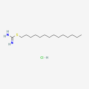 molecular formula C15H33ClN2S B13753234 Pseudourea, 2-tetradecyl-2-thio-, hydrochloride CAS No. 5392-21-2